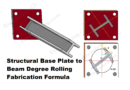 how to Rolling Fabrication Structural Base Plate to Beam