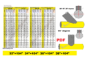 Lateral pipe tee branch  32″×104″  34″×104″  36″×104″  38″×104″  PDF chart