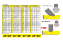 Lateral pipe tee branch  20″×88″  22″×88″  24″×88″  26″×88″  PDF chart