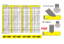 Lateral pipe tee branch  28″×88″  30″×88″  32″×88″  34″×88″  PDF chart