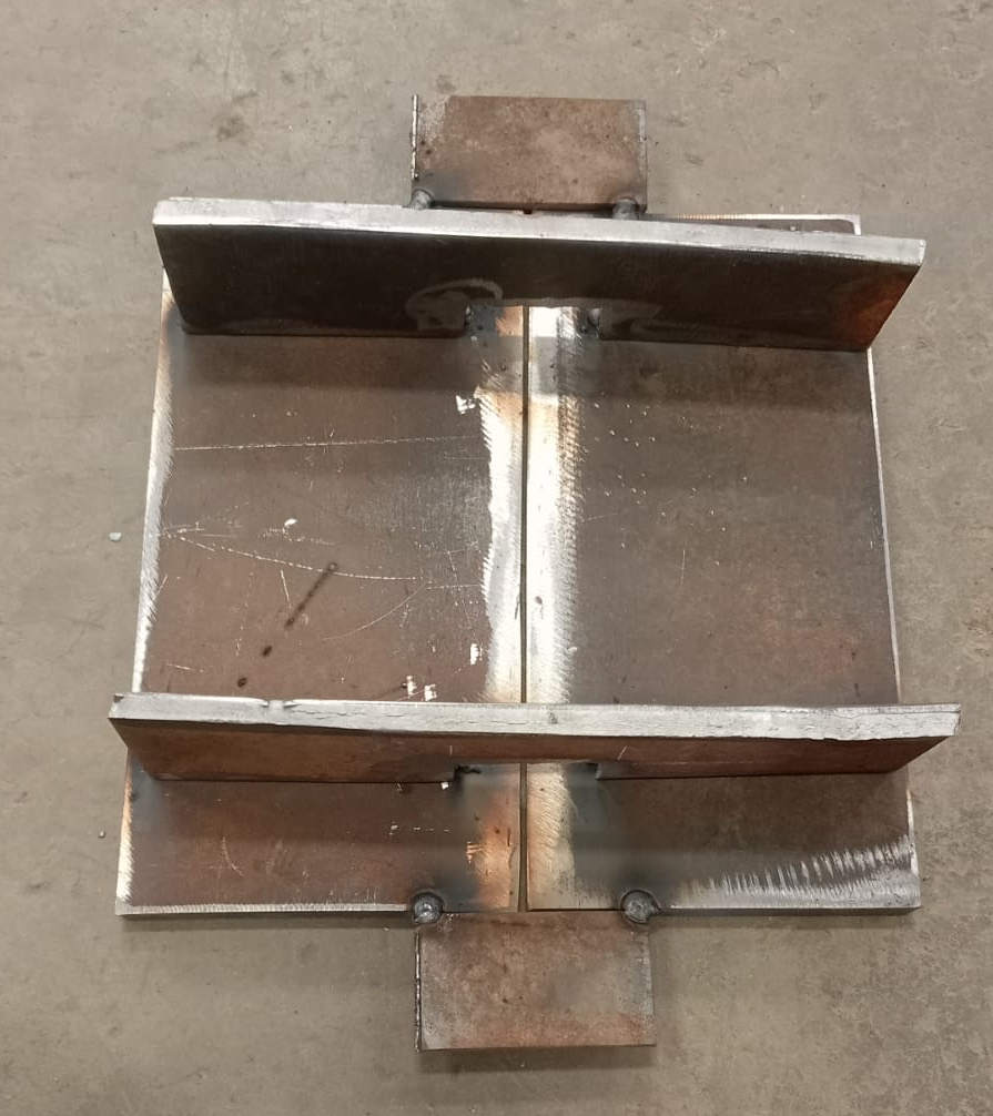 3G welding test piece fitting process
