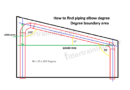 How to find piping elbow degree Degree boundary area| Degree boundary area pipe erection