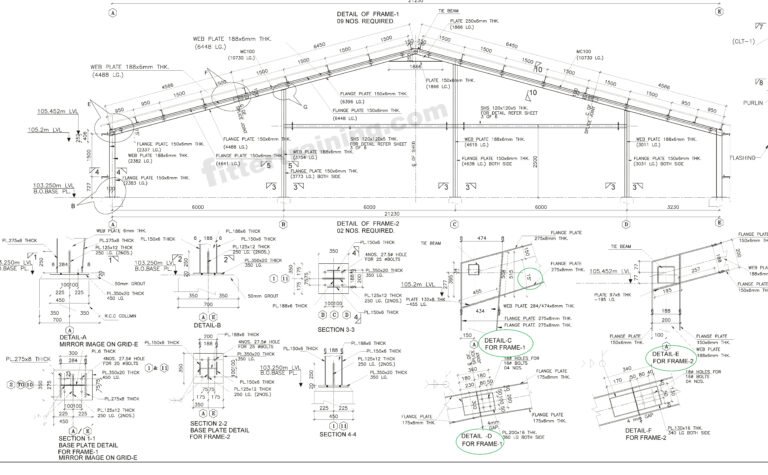 Web Structural Part structural beam degree web plate layout marking / structural rafter and ...