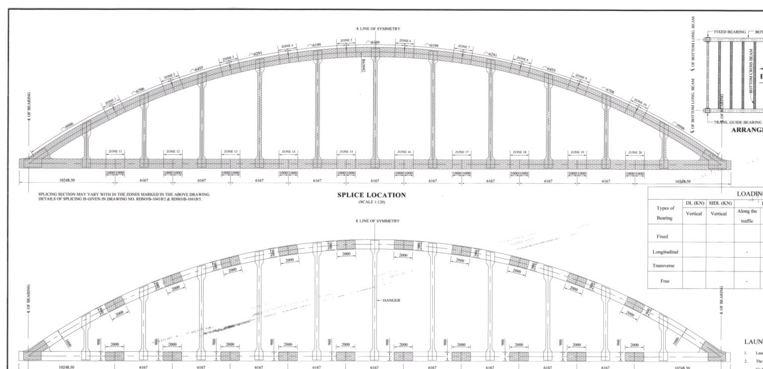 Road Over Bridge Bow String Steel Girder | How to marking radius plate ...
