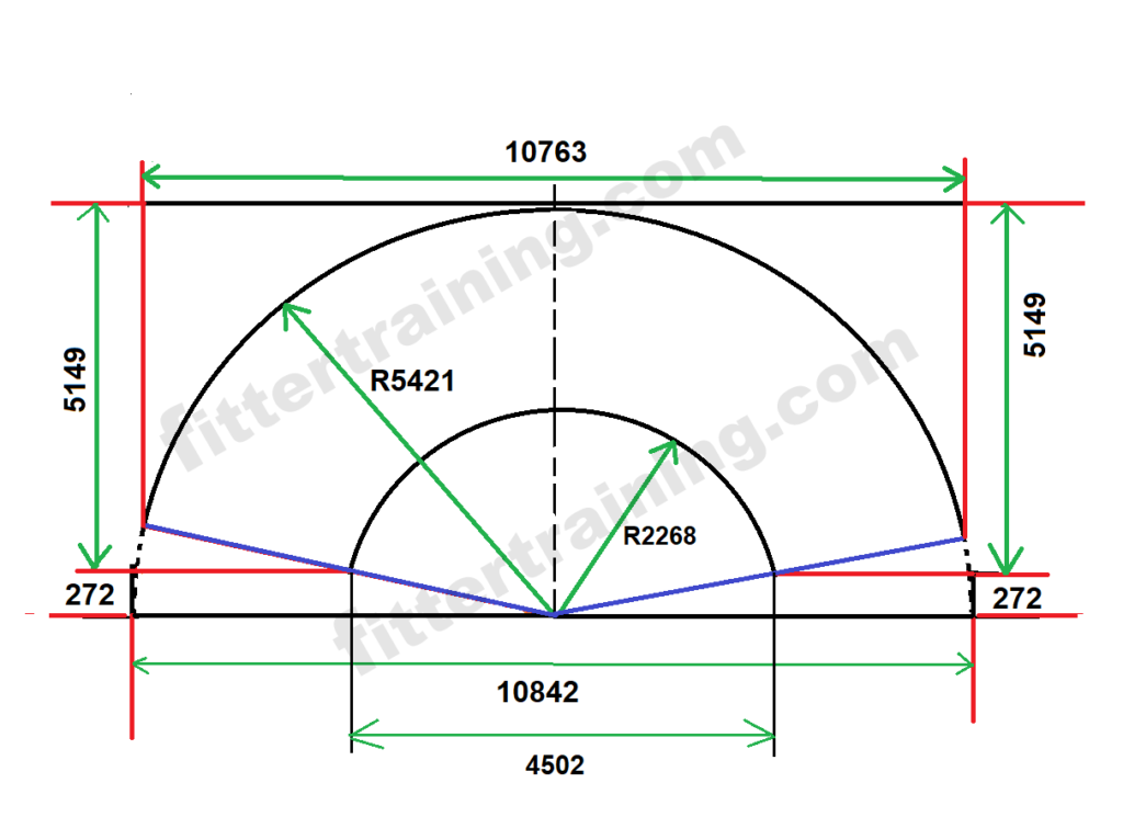 Development of bottom cone | Reducer fabrication layout marking step by step