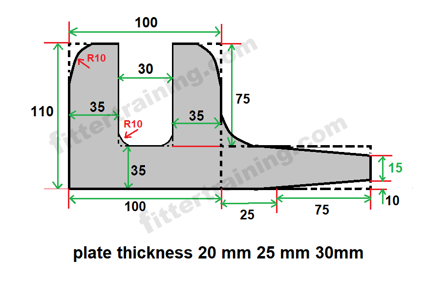 Structural beam rolling F Bari layout dimensions 